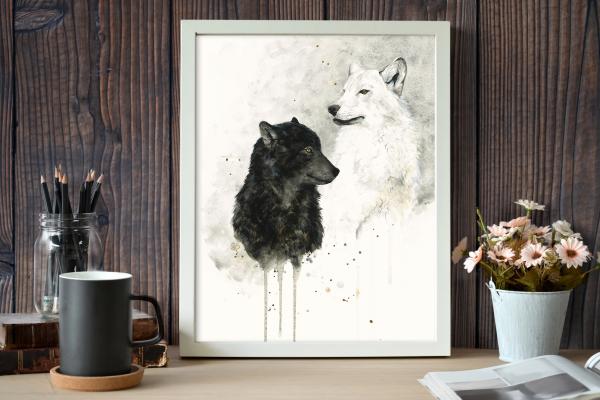Wolves - 5x7 Art Print picture