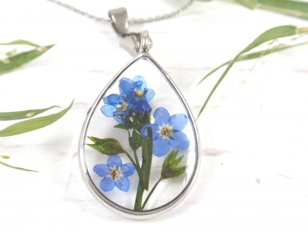Forget me not necklace gift for her picture