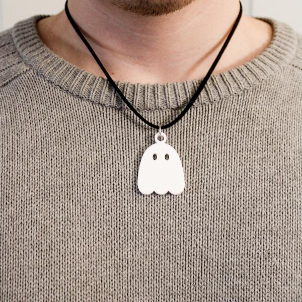 Acrylic Ghost Necklace