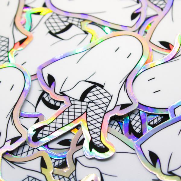 Sexy Ghost Holographic Sticker