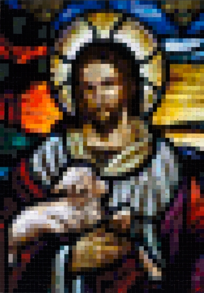 Stained Glass Jesus picture