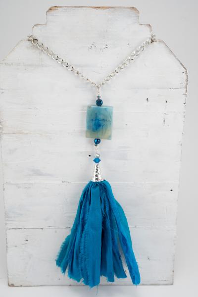 "Choose Joy" necklace-royal blue picture
