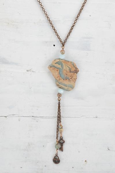 Aqua Terra pendant necklace with dangles picture