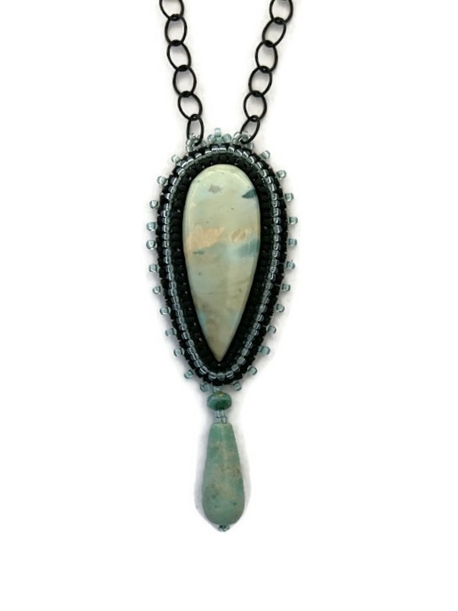 Opalized Fossilized Wood Pendant picture