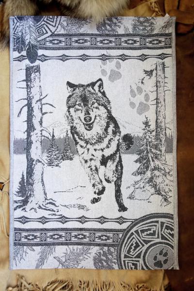 Wolf Jacquard Tea Towel / Wall Art