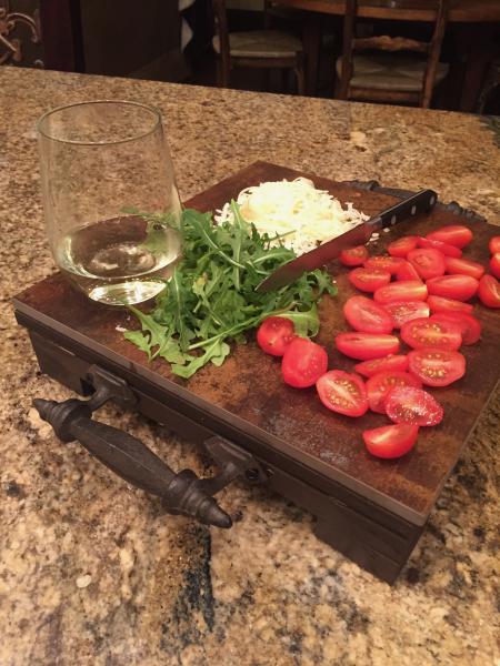 Small Tuscan Tray - porcelain tile cutting board picture