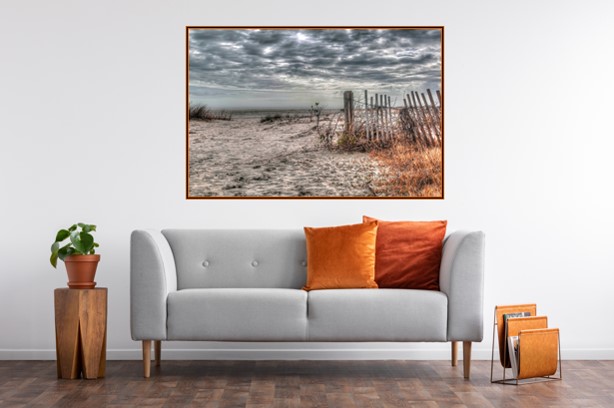 30" x 45"  Winter Skies Over SSI Canvas Gallery Wrap picture