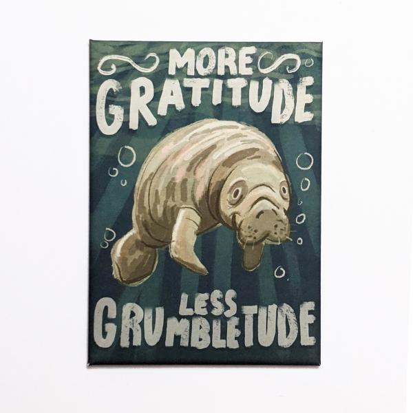 More Gratitude, Less Grumbletude Magnet