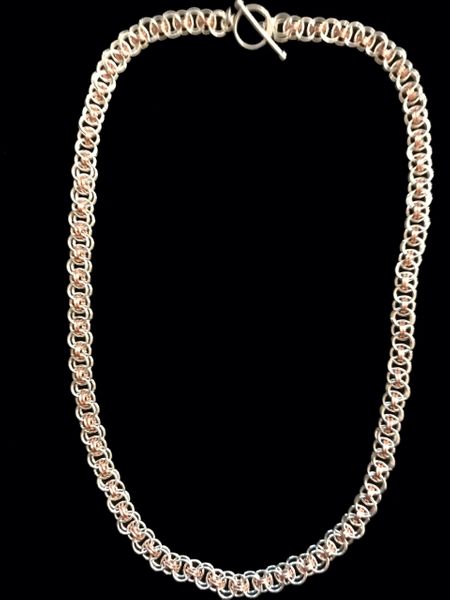 Helm Chain in Sterling Silver and Rose Gold picture
