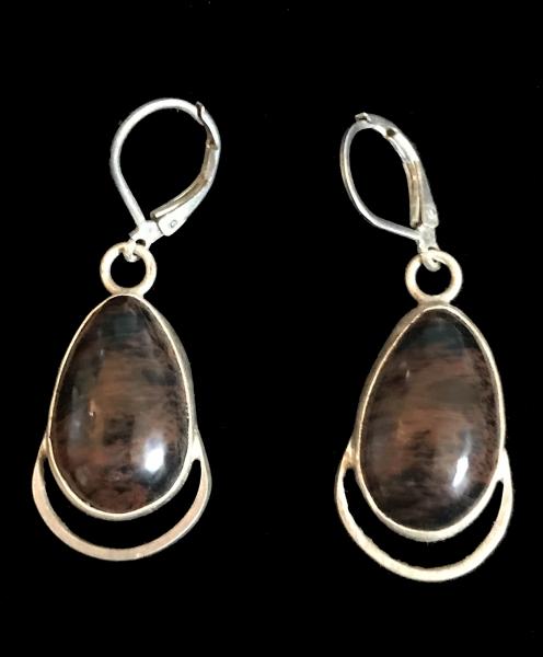 Mahogany Obsidian Earrings #1 picture
