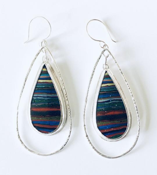 Calsilica and Sterling Silver Earrings
