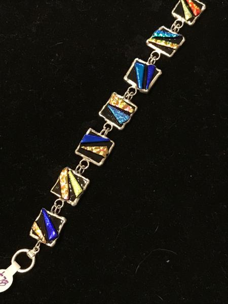 Bracelet - Multi Color Abstract Link picture