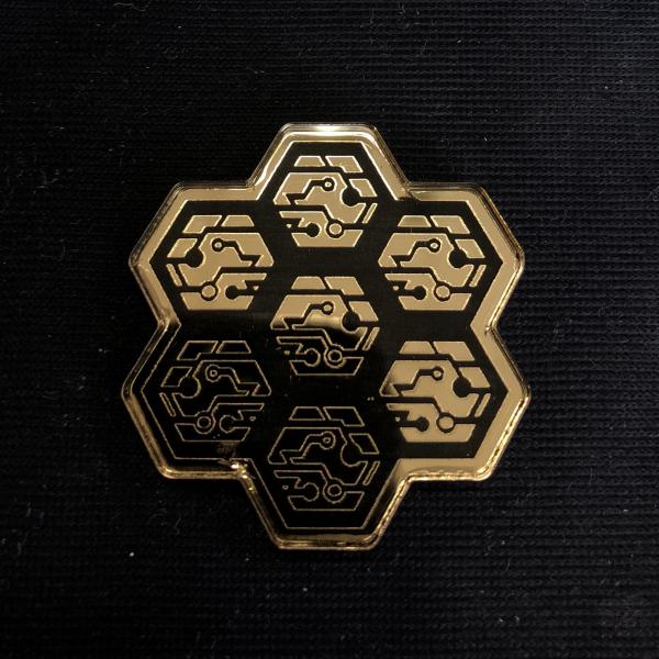 Mirrored Hex Circuit Pin picture
