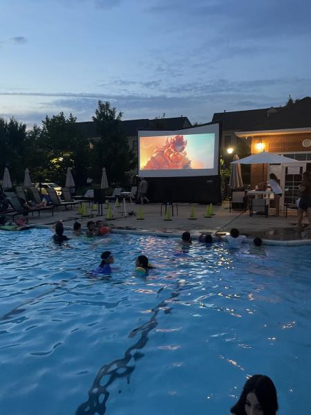 Movie Night at Corner Clubhouse Pool