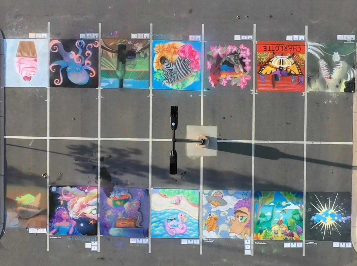 CCAF2025 Chalk Art Designs-Drone Shot