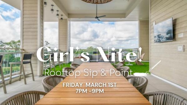 Girl's Nite Rooftop Sip & Paint