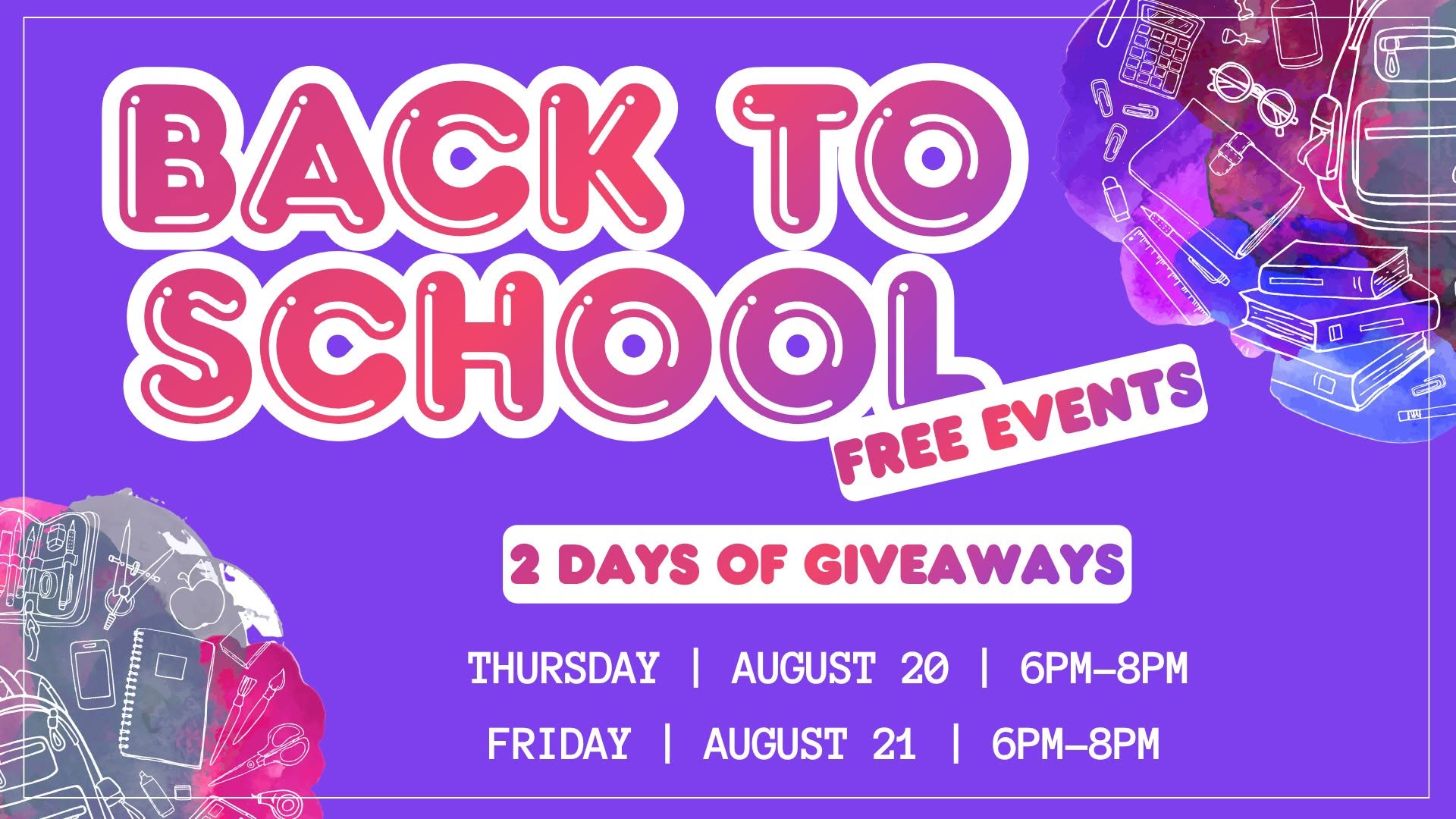 Back to School Supply Hunt-Festival at Riva 2026