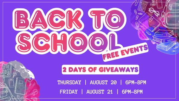 Back to School Supply Hunt-Festival at Riva 2026