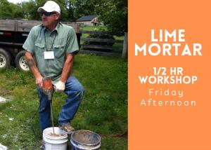 WORKSHOP Lime Mortar in Historic Preservation (Friday PM) cover picture
