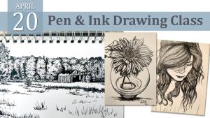 Pen & Ink Drawing Class cover picture