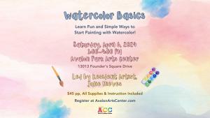 Watercolor Basics Class Ticket cover picture