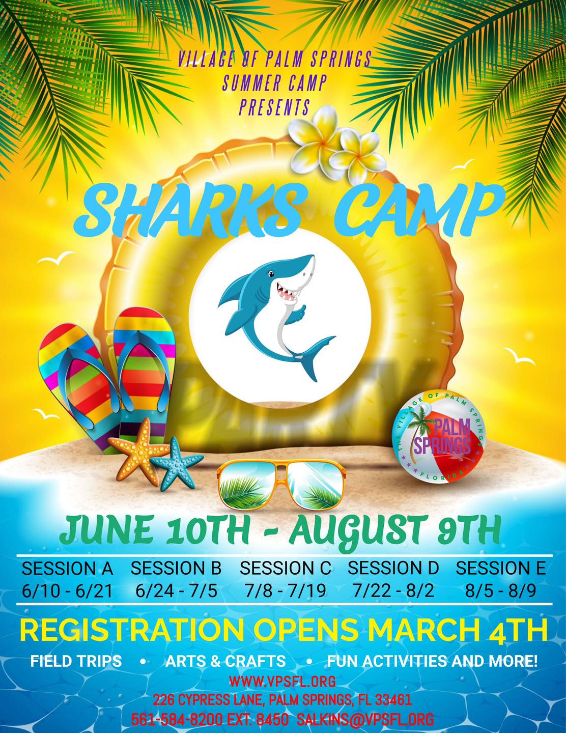 Village of Palm Springs 2024 Summer Camp Registration cover image