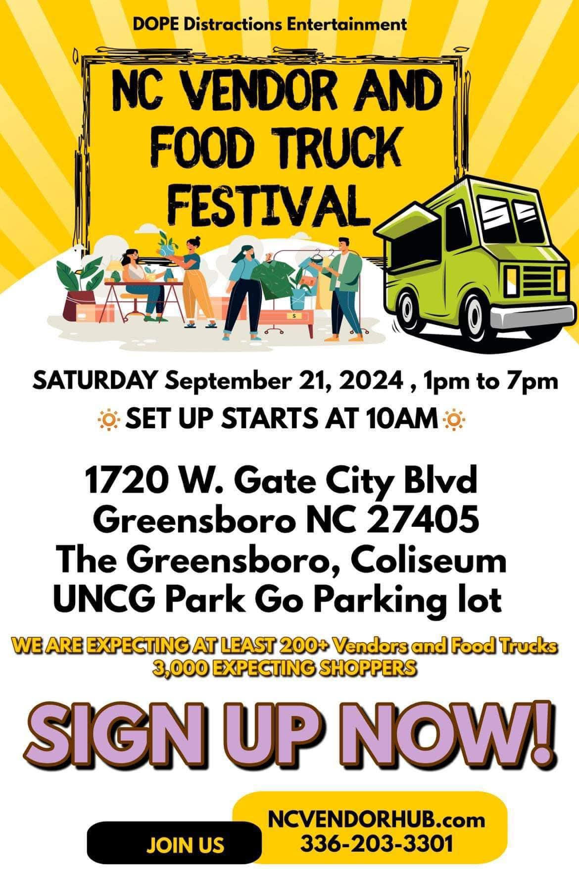 2nd Annual NC Vendor & Food Truck Festival
