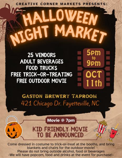 Outdoor movie/night market