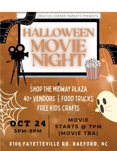 Halloween movie night market