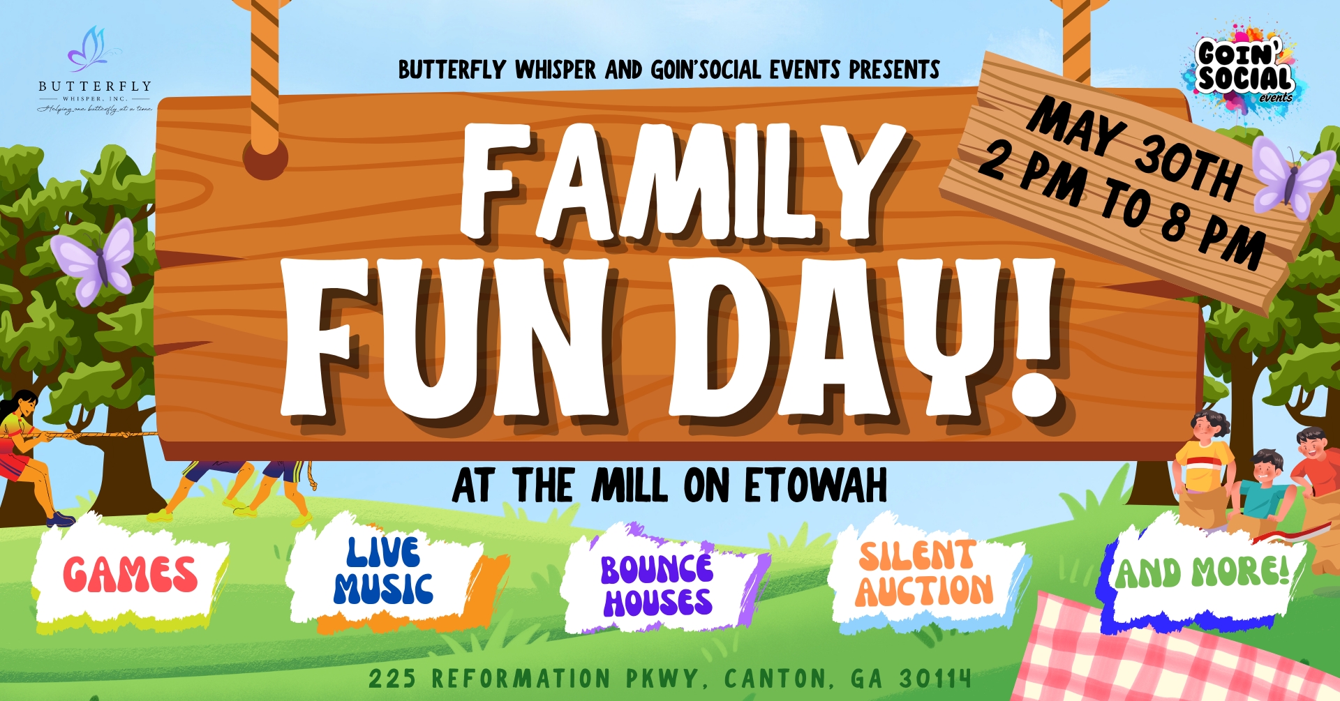 Family Fun Day - Presented by Butterfly Whisper & Goin' Social Events
