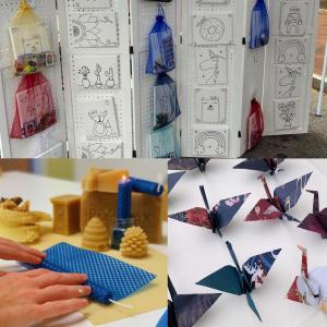 Candle Making, Painting a Canvas, & Making an Origami cover picture