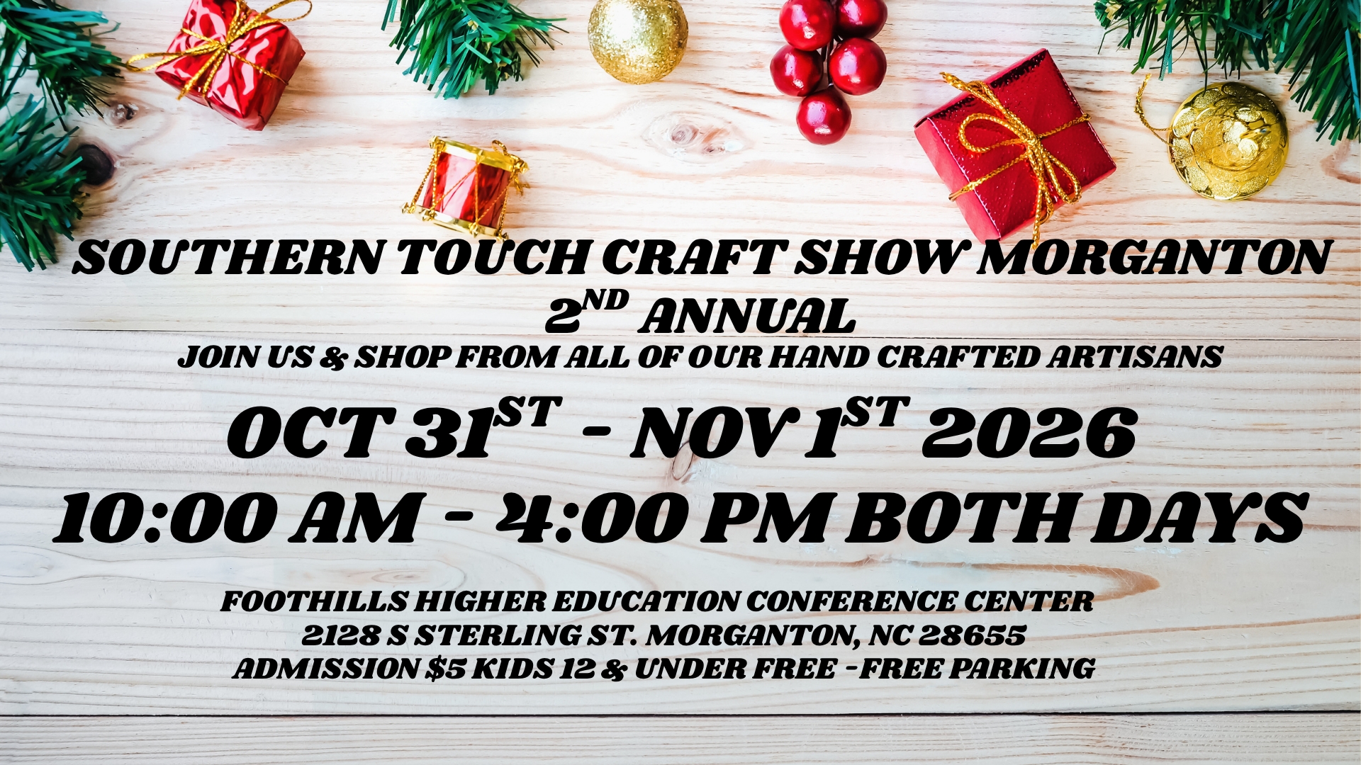 Southern Touch Craft Show Christmas In Morganton 2nd Annual