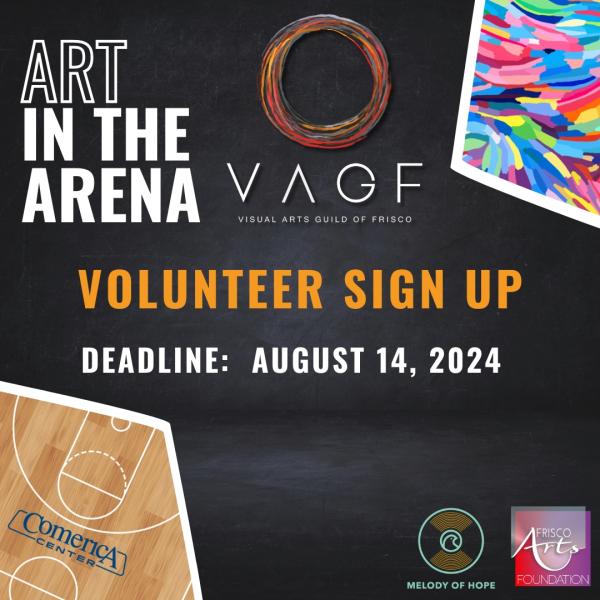 Volunteer Sign Up - Art in the Arena 2024 Volunteer Sign Up - Art in the Arena 2024
