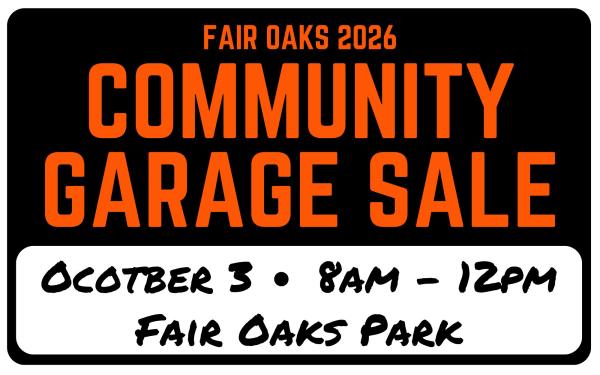 Fair Oaks Community Garage Sale October 2026