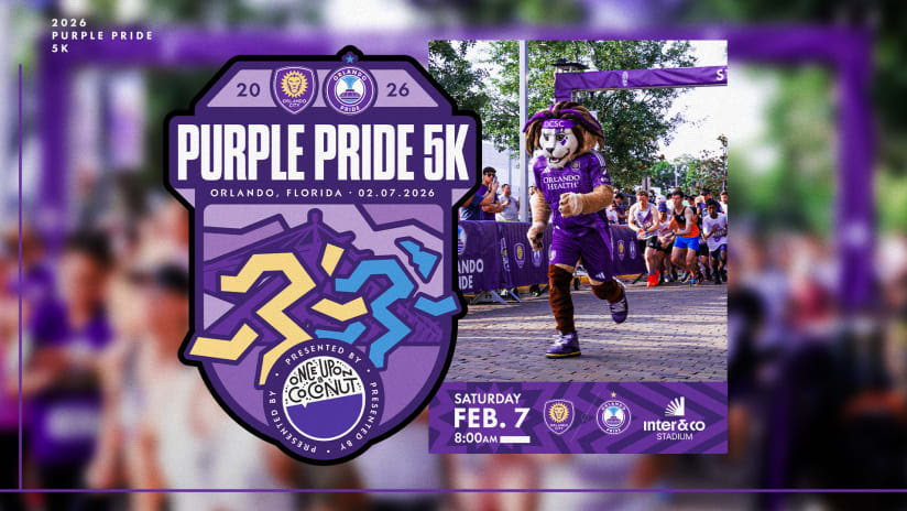 Purple Pride 5k Festival and Market with Orlando Pride Soccer. February 7