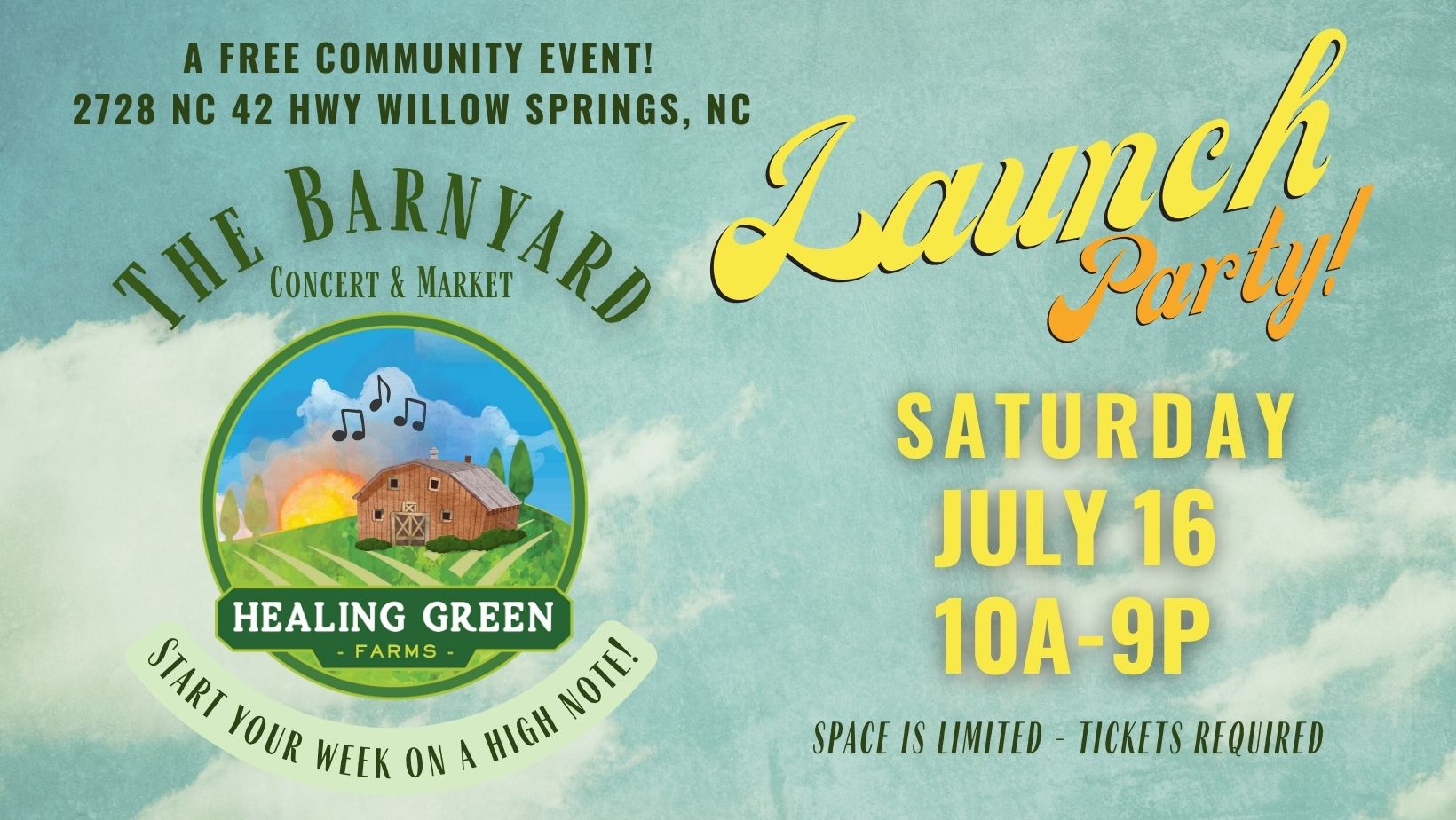 Barnyard Concert & Market Series Launch Party cover image