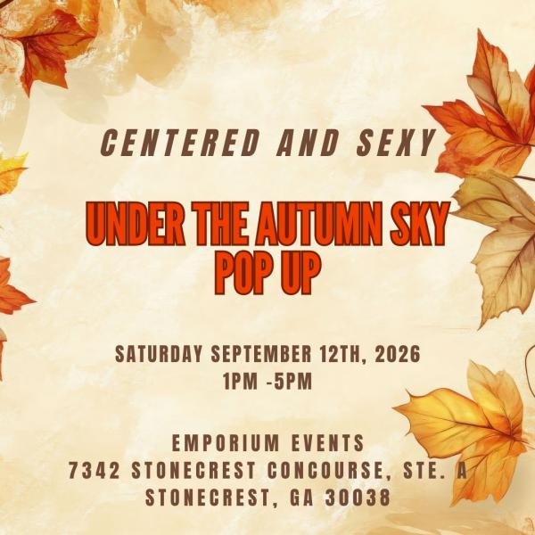 Centered and Sexy Under The Autumn Sky Pop Up