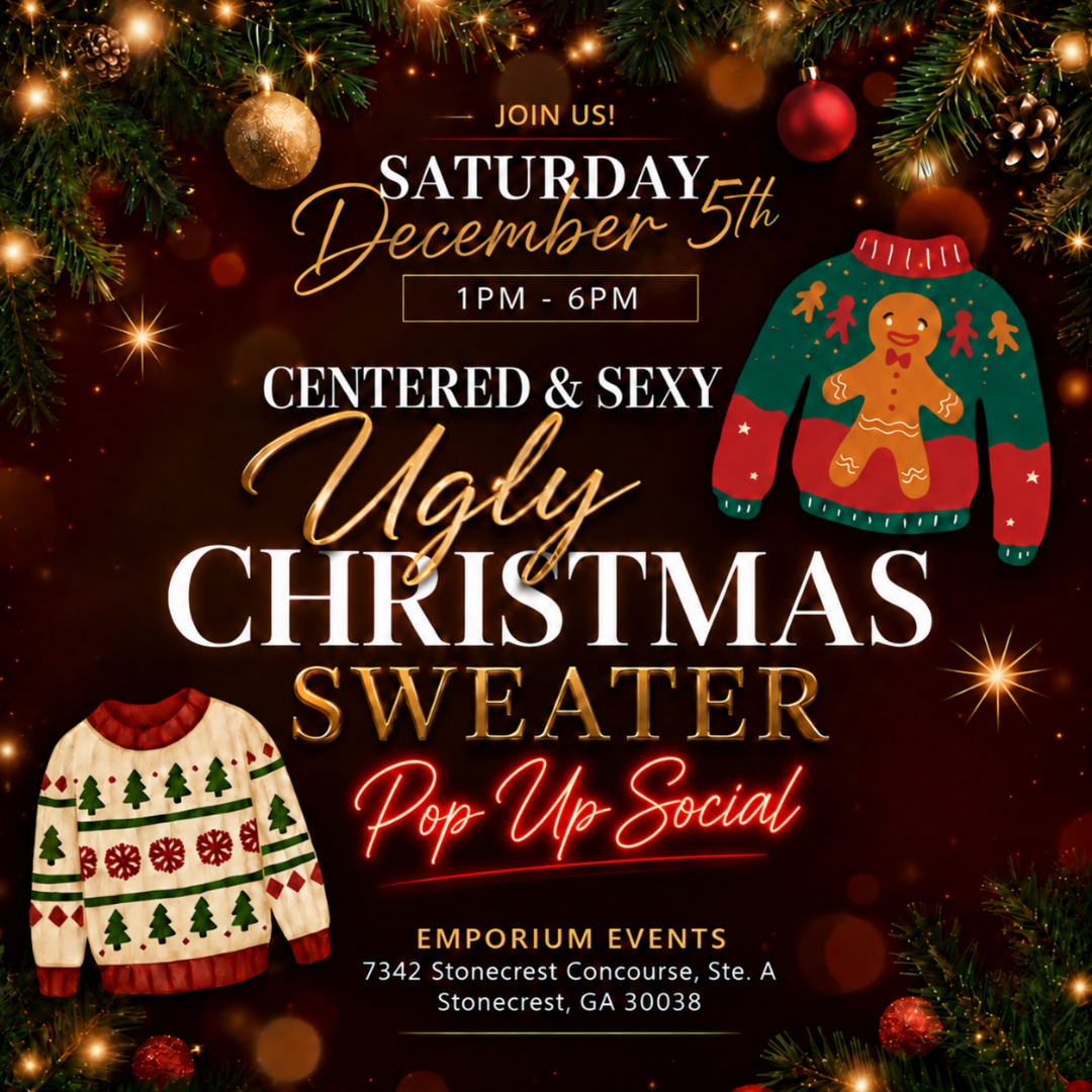 Centered and Sexy Ugly Christmas Sweater Pop Up