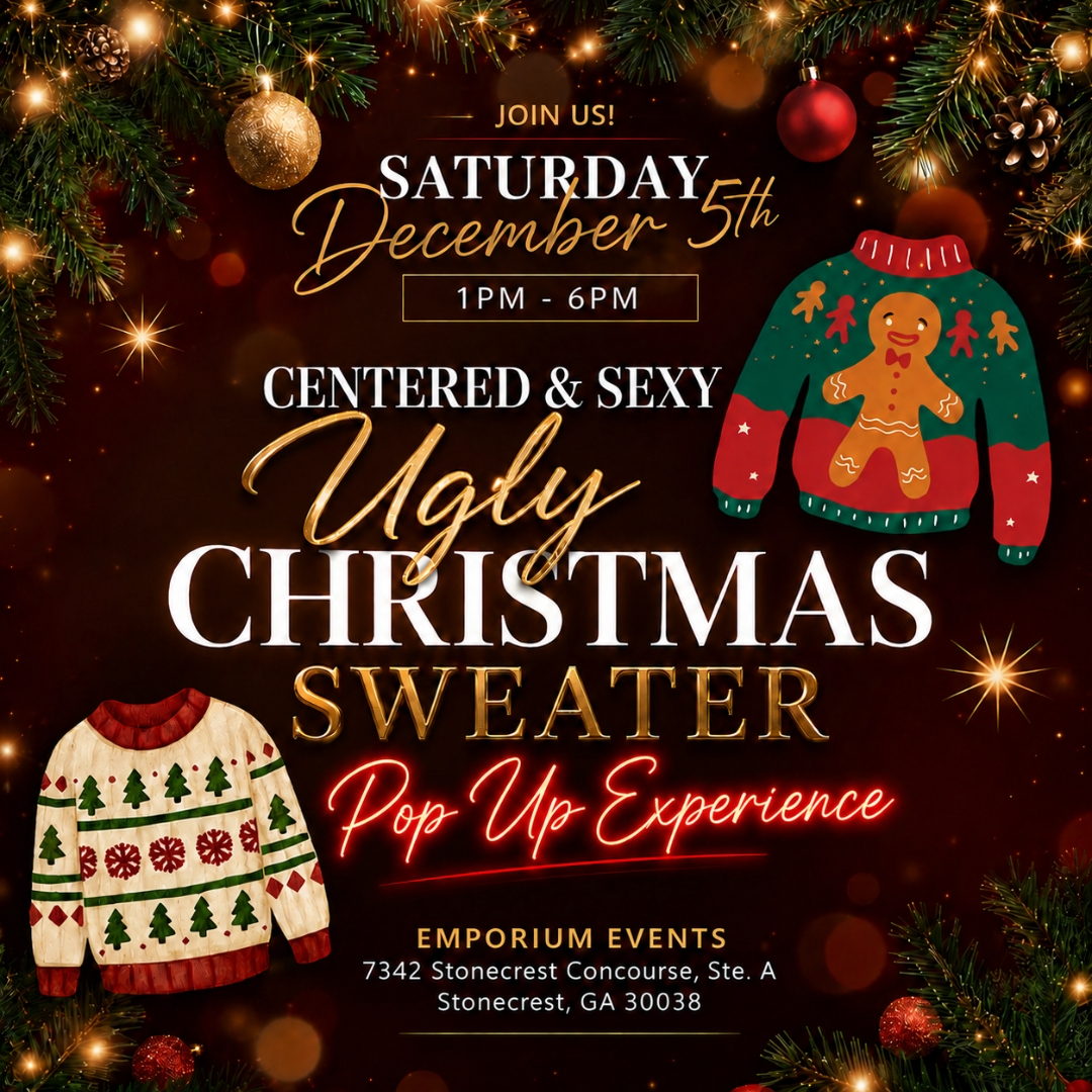 Centered and Sexy Ugly Christmas Sweater Pop Up