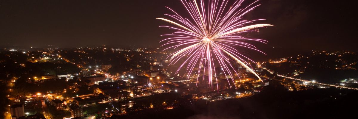 Fireworks on the Riverfront