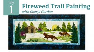 Quilt Inspired Fireweed Trail Painting cover picture