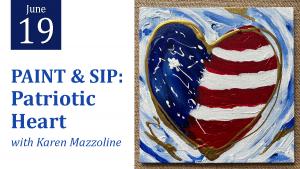 PAINT & SIP: Patriotic Heart cover picture