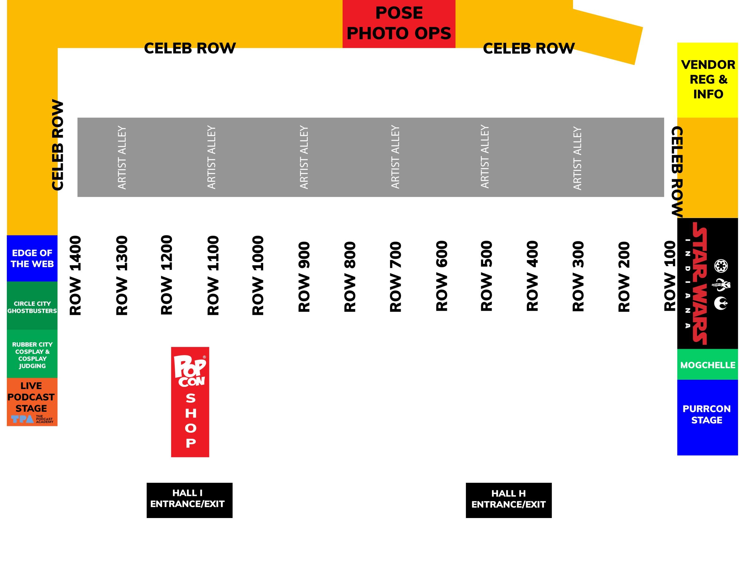 PopCon 2025 Vendor Floor Map - PopCon Indy 2025 - Eventeny