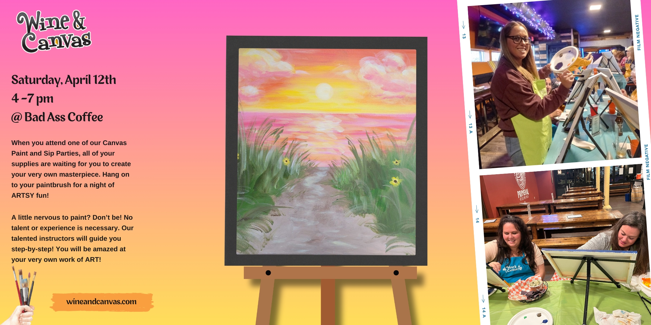 Naples Paint on Canvas Class – Flower Sunset