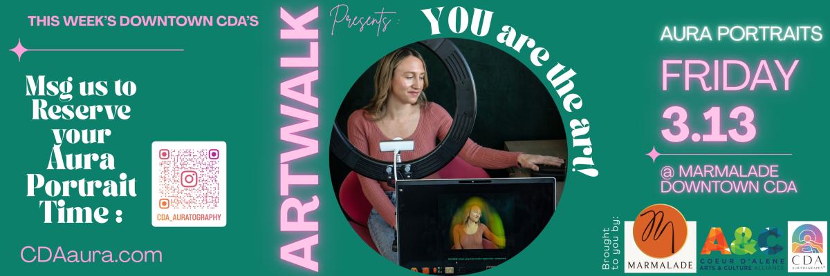 Aura Photos at CDA's Artwalk @ Marmalade