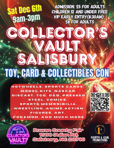 Collector's Vault Salisbury Toy, Card and Collectibles Con (Toy Show) (Comiccon)