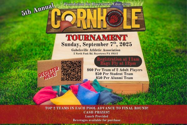 Foundation for Boyertown Education Cornhole Tournament