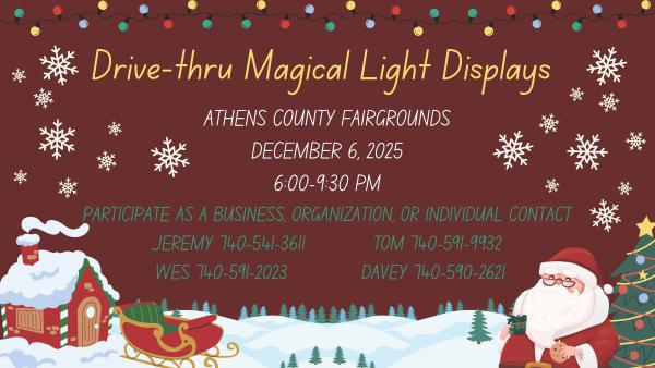 Athens Co Fair Drive-Thru Magical Light Displays