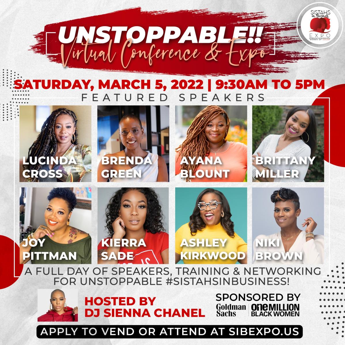 Unstoppable!! Sistahs in Business Virtual Conference & Expo cover image