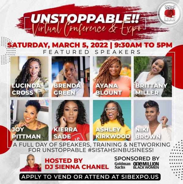 Unstoppable!! Sistahs in Business Virtual Conference & Expo